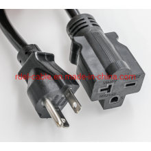 NEMA 5-15p Plug 3 Pin Plug Extension Cord UL ETL